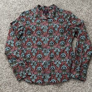NWOT J. Crew Liberty print button down shirt -sz10